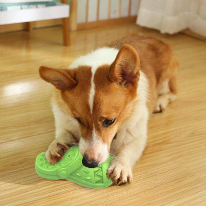 Squeaky Dog Toys Dog Chew Toy for Aggressive Chewer, Teeth Cleaning Shoe Shape Squeaky Dog Toys