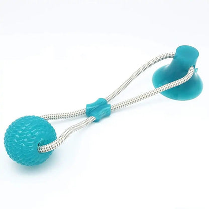 Interactive Suction Cup Dog Toy with TPR Ball