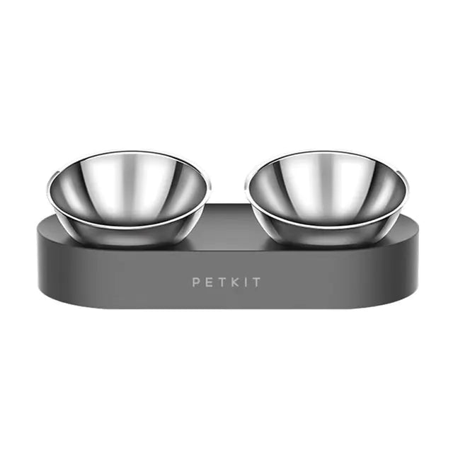 pet Stainless Steel Pet Adjustable Double Feeder Bowls