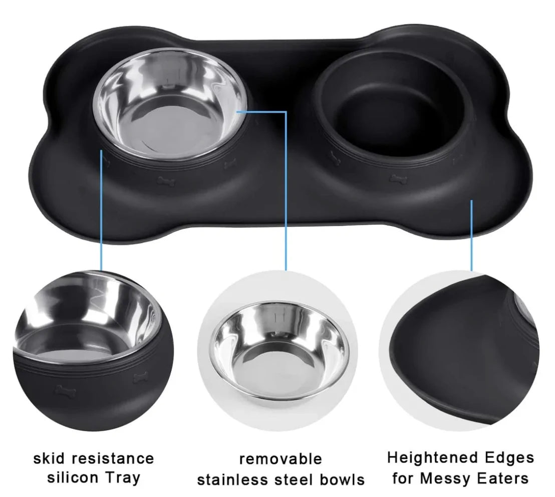 Silicone Placed Dog Bowls