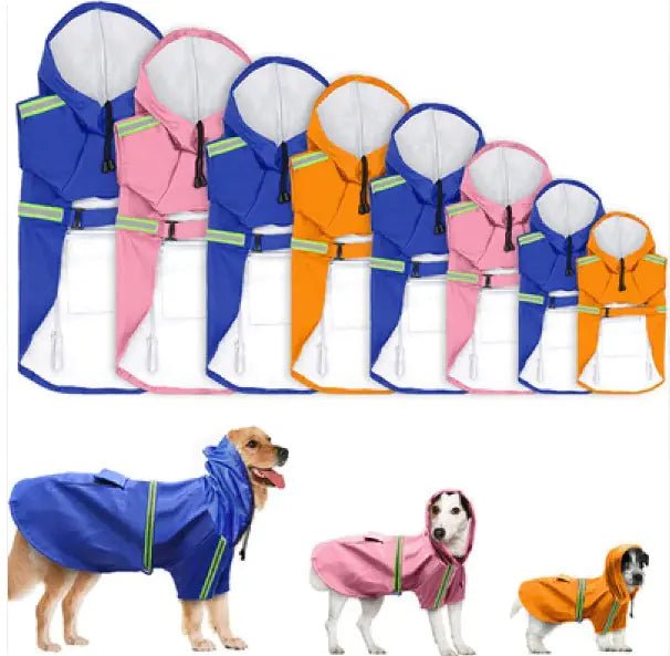 Dog Rain Coat | Adjustable & Reflective